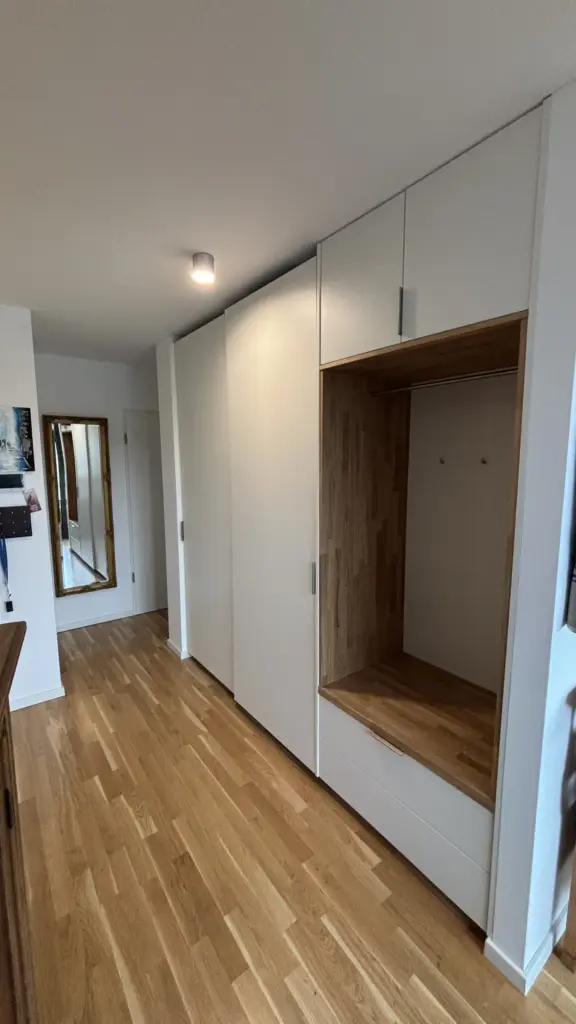 einbauschrank garderobe eiche dresden